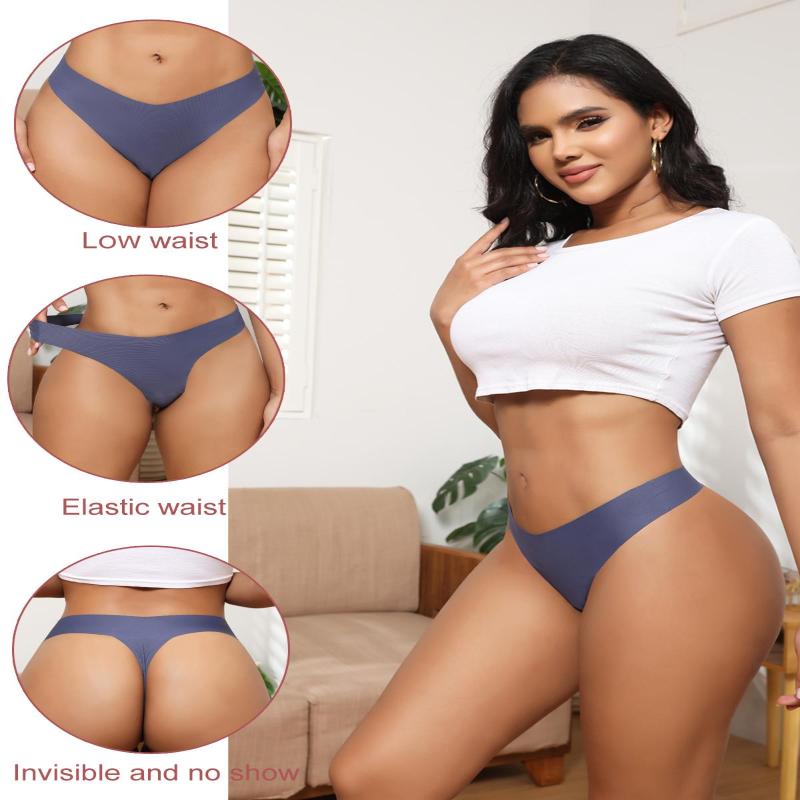 Seamless Thongs for Women Sexy Panties 6-Pack