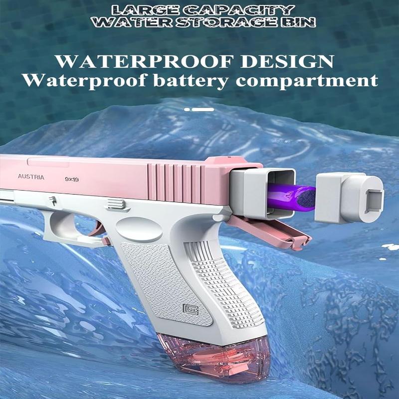 [HOT] Electric Water Gun Glock With Large Capacity Super Long Distance Shooting