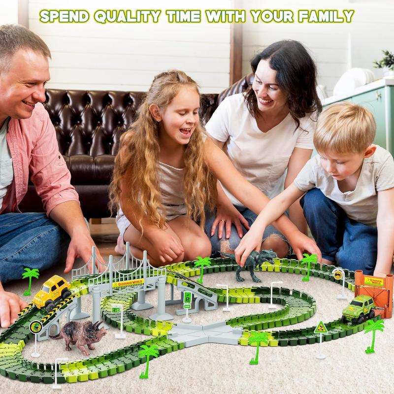 [Hot] 236 Pcs Construction Race Tracks Toy