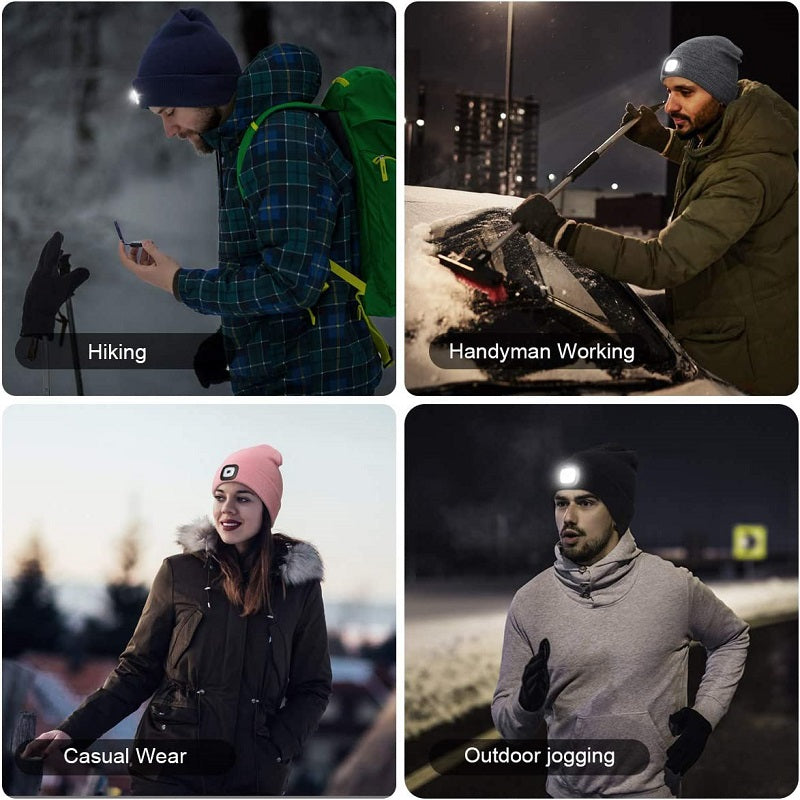 🔥[BUY 3 GET 1 FREE] Rechargeable LED Beanie Hat